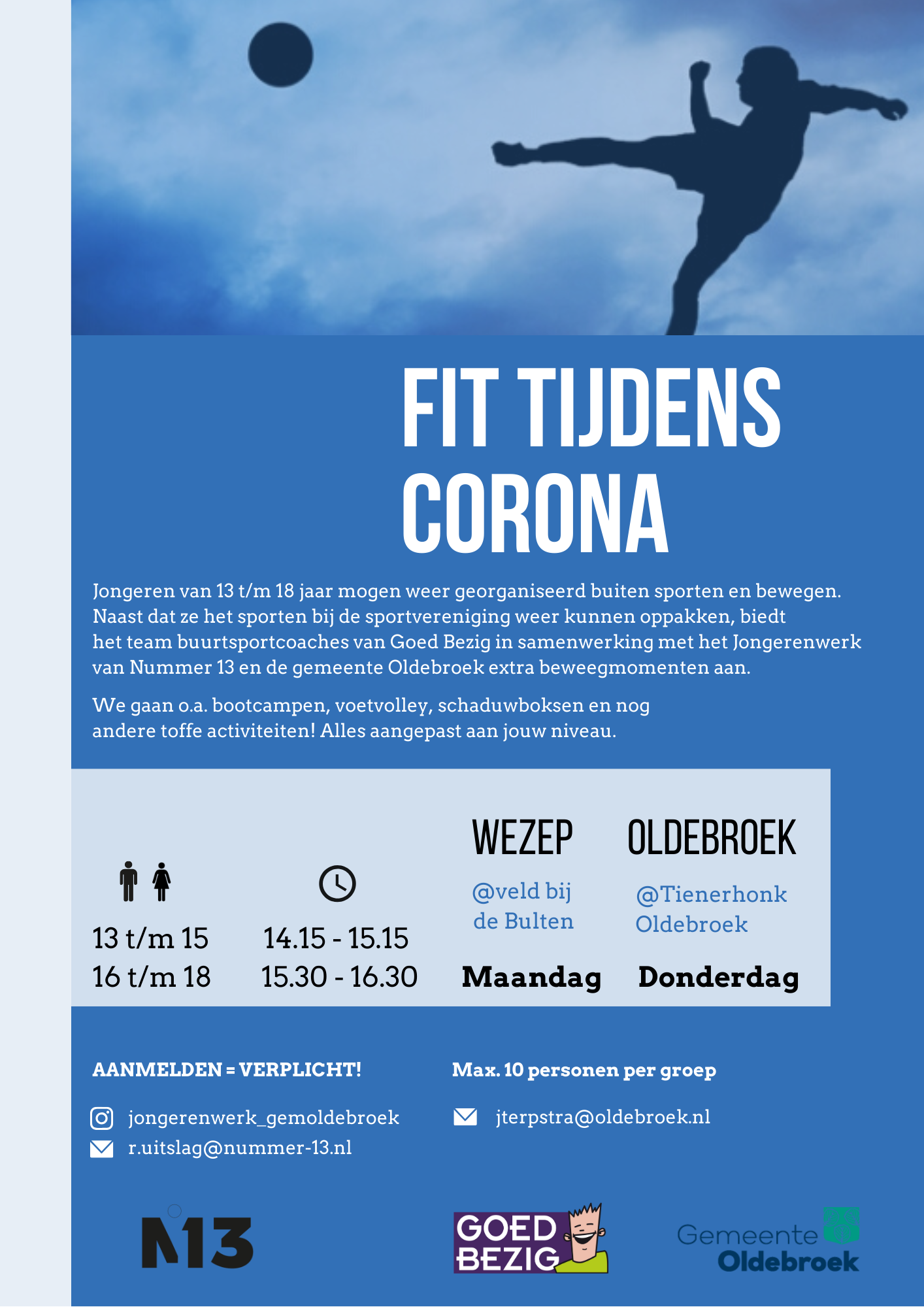 Flyer Fit tijdens Corona