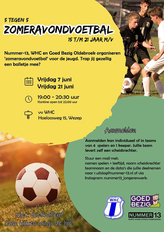 Flyer zomeravondvoetbal